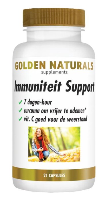 Golden Naturals Immuniteit support 7 dagen kuur (21 Vegetarische capsules)