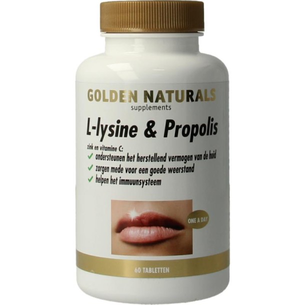 Golden Naturals L-Lysine & propolis (60 Tabletten)