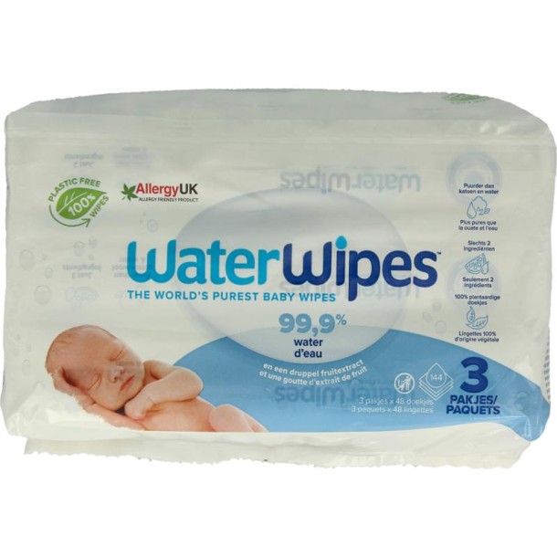 Waterwipes Babydoekjes 3-pack 144 Stuks