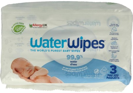 Waterwipes Babydoekjes 3-pack 144 Stuks