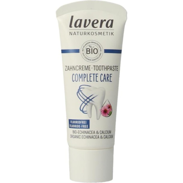 Lavera Tandpasta complete care fluoridevrij bio mini (20 Milliliter)