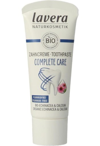 Lavera Tandpasta complete care fluoridevrij bio mini (20 Milliliter)