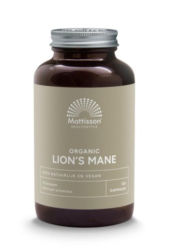 Mattisson Lion's mane 500mg bio (120 Vegetarische capsules)