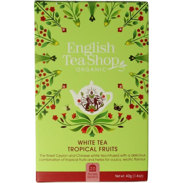 English Tea Shop White tea tropical fruits bio (20 Zakjes)