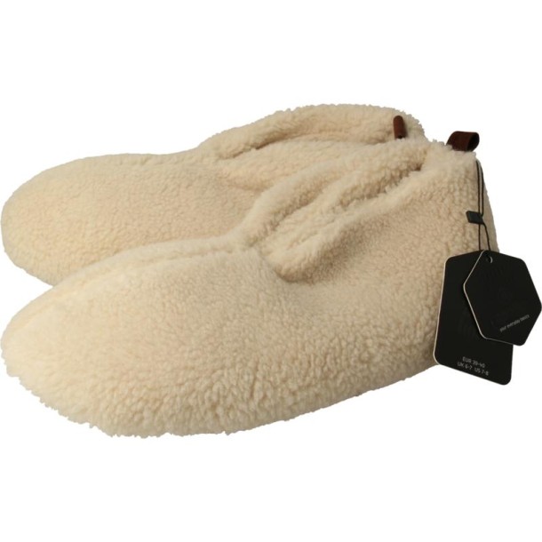 Apollo Slof dames teddy offwhite 39/40 (1 Paar)