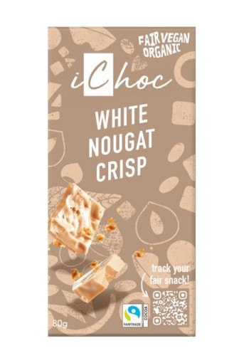 Ichoc White nougat crisp vegan bio (80 Gram)