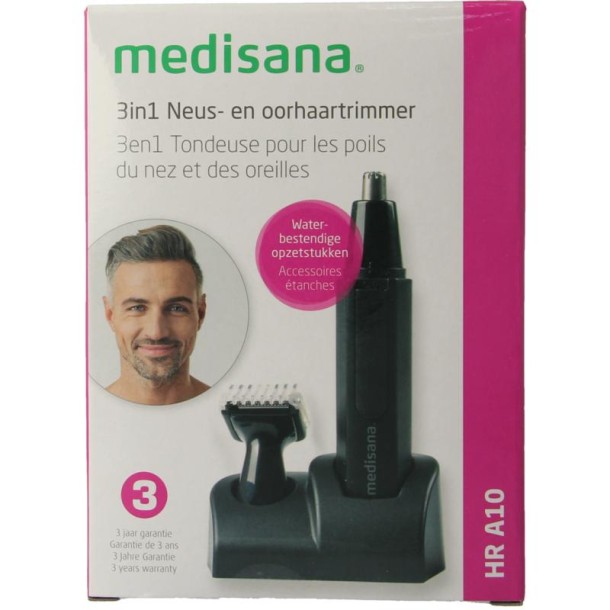 Medisana Neus en oorhaar trimmer 3 in 1 HR A10 (1 Stuks)