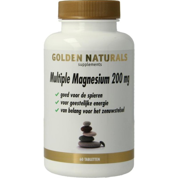Golden Naturals Multiple magnesium 200mg (60 Tabletten)