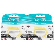 Gillette Venus ComfortGlide Leopard Navulmesjes Duopak 2x3 Stuks Totaal 12 mesjes!