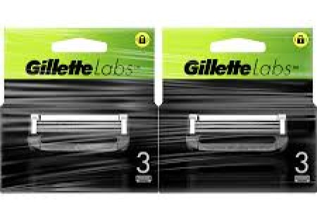 GilletteLabs Navulmesjes Duopak 2x3 Stuks Totaal 12 mesjes!