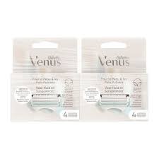 Gillette Venus Voor Huid en Schaamhaar Navulmesjes Duopak 2x4 Stuks Totaal 16 mesjes !