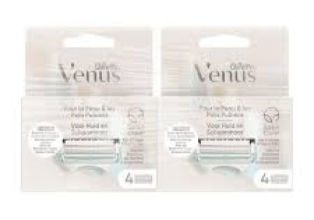 Gillette Venus Voor Huid en Schaamhaar Navulmesjes Duopak 2x4 Stuks Totaal 16 mesjes !