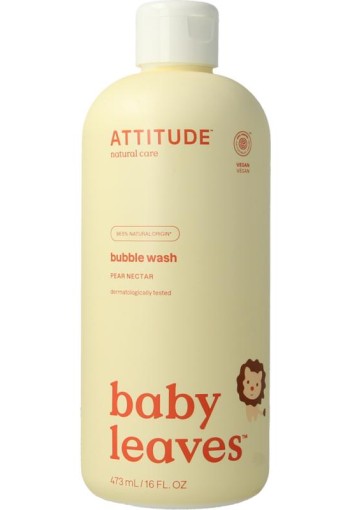 Attitude Bubbelzeep baby leaves pear nectar 473 Milliliter