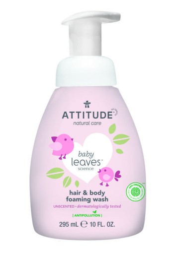 Attitude Baby leaves 2-in-1 hair & bodywash foaming parfumv 295 Milliliter