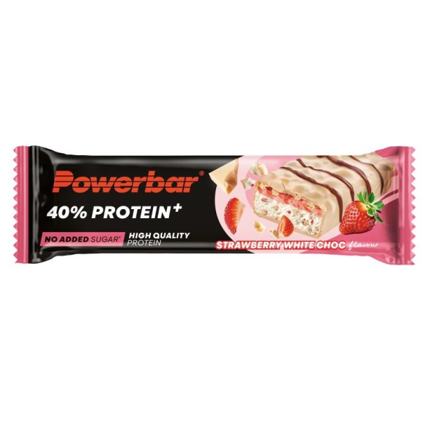 Powerbar Protein+ bar crisp strawberry & white chocolate (40 Gram)
