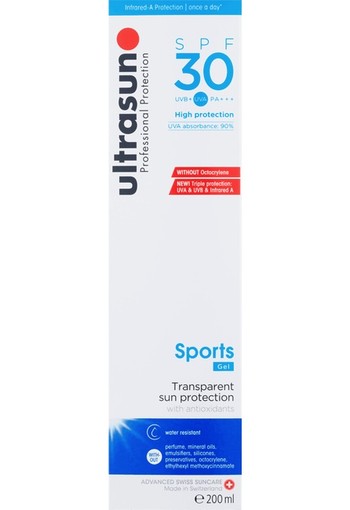Ultrasun Body Normal Skin Sports Gel SPF30 200 ml