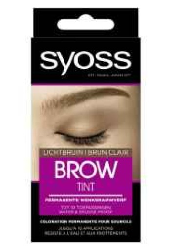 Syoss Browtint Wenkbrauw-wimper verf Lichtbruin