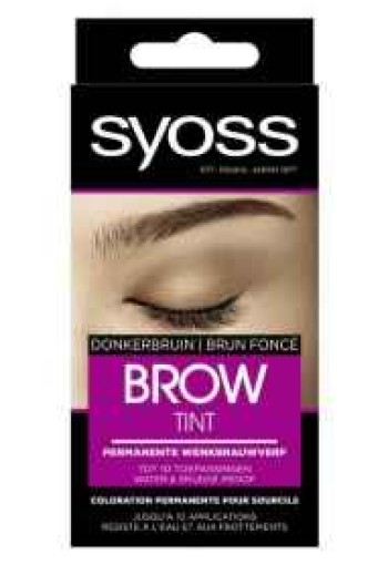 Syoss Browtint Wenkbrauw-wimper verf Donkerbruin