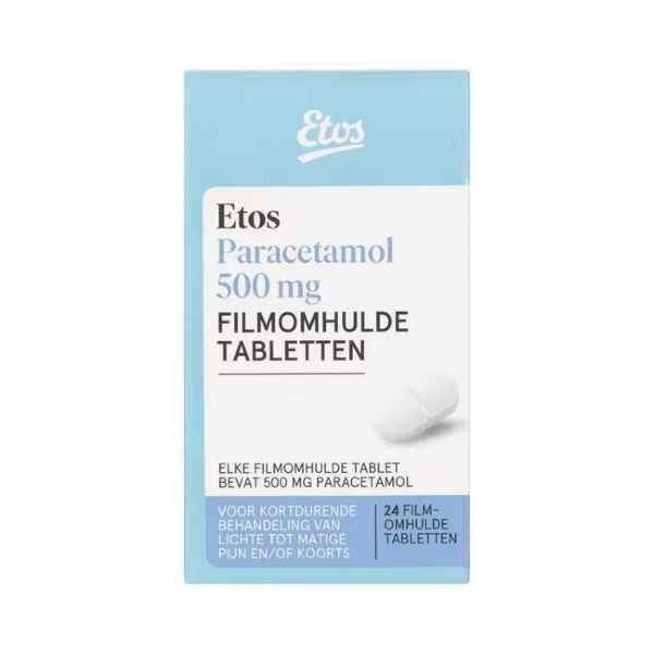 Etos Paracetamol 500mg Pot 24 stuks