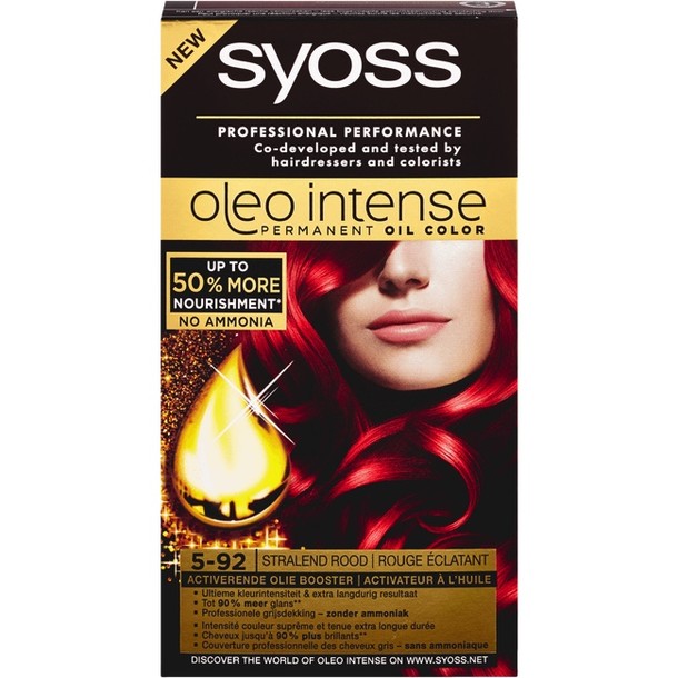 Syoss Oleo Intense Permanent Oil Color 5-92 Stralend Rood 115 ML