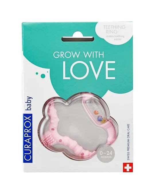 Curaprox Bijtring roze (1 Stuks)