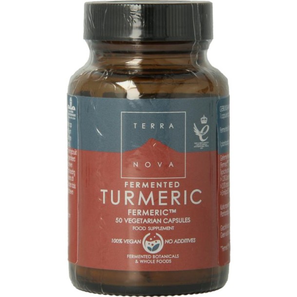 Terranova Fermented turmeric 350mg (50 Vegetarische capsules)