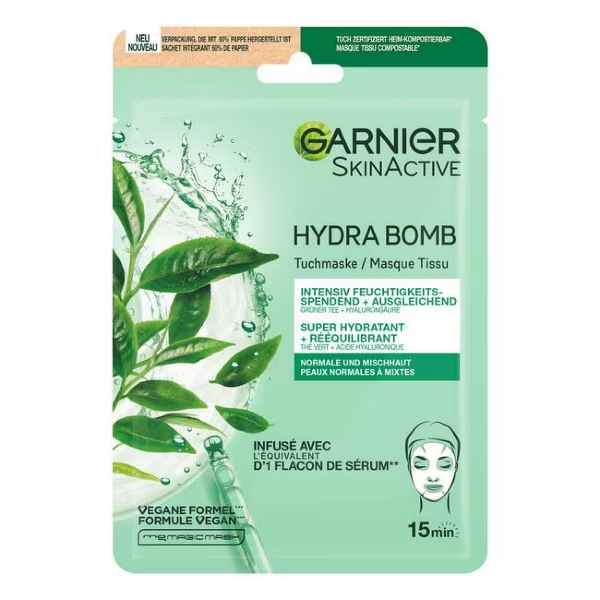Garnier SkinActive Hydra Bomb Sheet Masker Groene Thee
