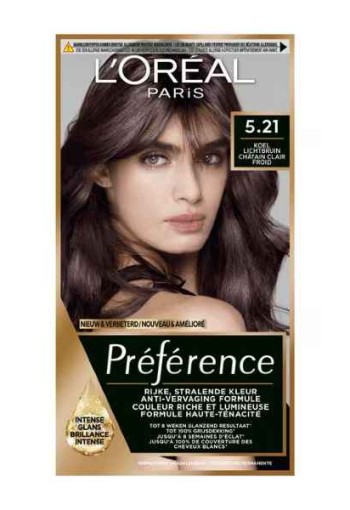 L'Oréal Paris Préférence 5.21 Koel lichtbruin