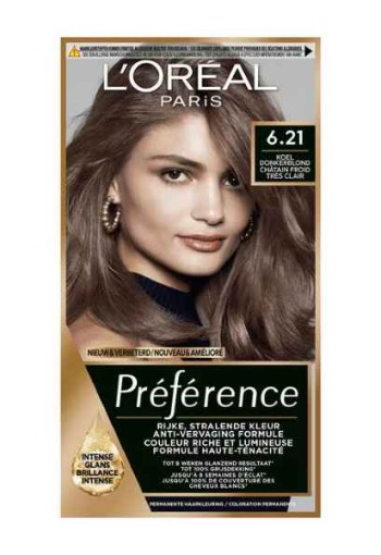 L'Oréal Paris Préférence 6.21 Zurich Zeer Licht Koel Bruin Haarkleuring