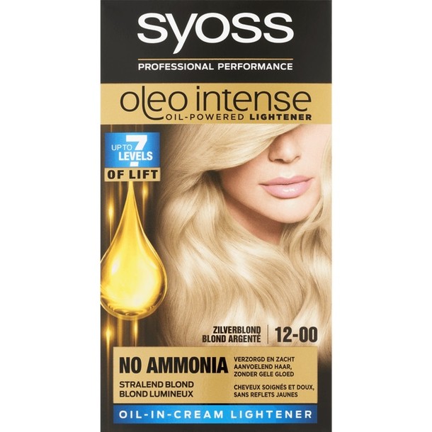Syoss Oleo Intense Permanent Oil Color 12-00 Zilverblond 133 ml