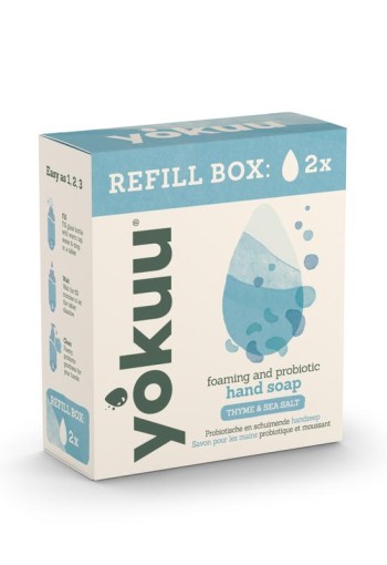 Yokuu Handzeep thyme & sea salt refill (2 Stuks)