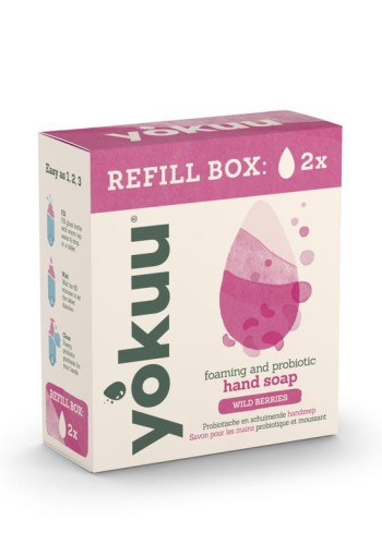 Yokuu Handzeep wild berries refill (2 Stuks)
