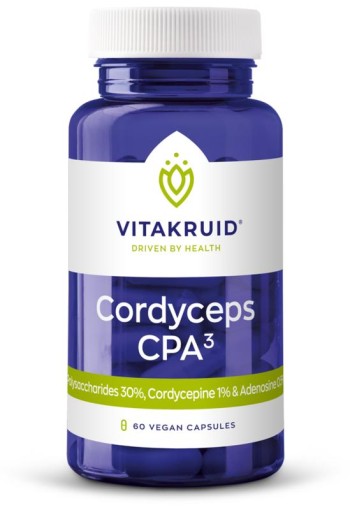 Vitakruid Cordyceps CPA3 mycelium extract 12:1 (60 Vegetarische capsules)