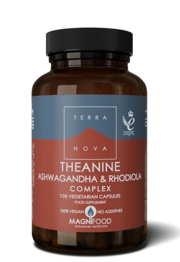 Terranova L-theanine ashwagandha & rhodiola complex (100 Capsules)