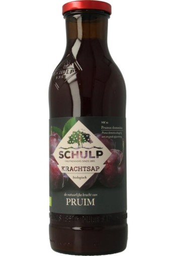 Schulp Krachtsap pruimensap puur bio (750 Milliliter)