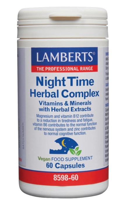 Lamberts Night time kruiden complex (60 Capsules)