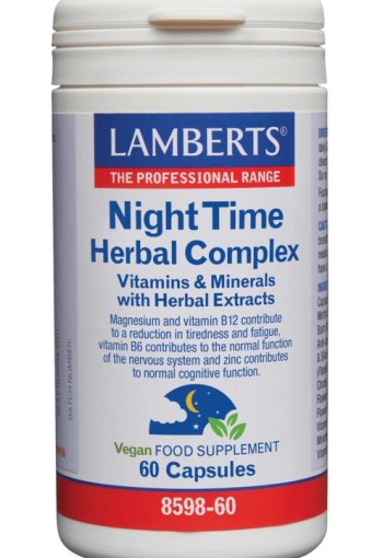 Lamberts Night time kruiden complex (60 Capsules)
