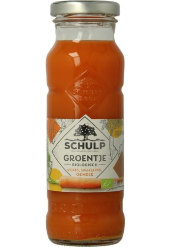 Schulp Groentje wortel, sinaasappel & gembersap bio (200 Milliliter)