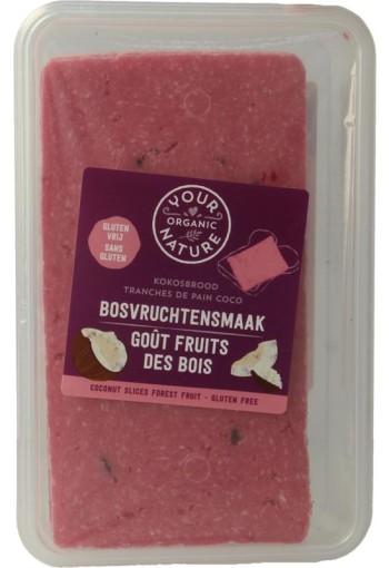 Your Organic Nat Kokosbrood bosvruchten bio (225 Gram)