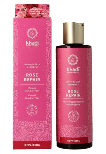 Khadi Ayurvedisch elixer shampoo rose repair (200 Milliliter)