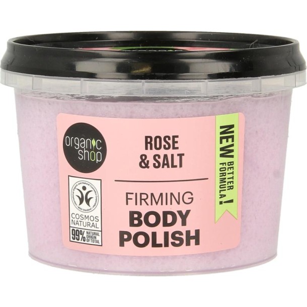 Organic Shop Firming Body Polish Rose & Salt 250ml