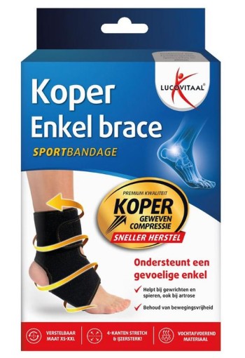 Lucovitaal Brace enkel koper (1 Stuks)