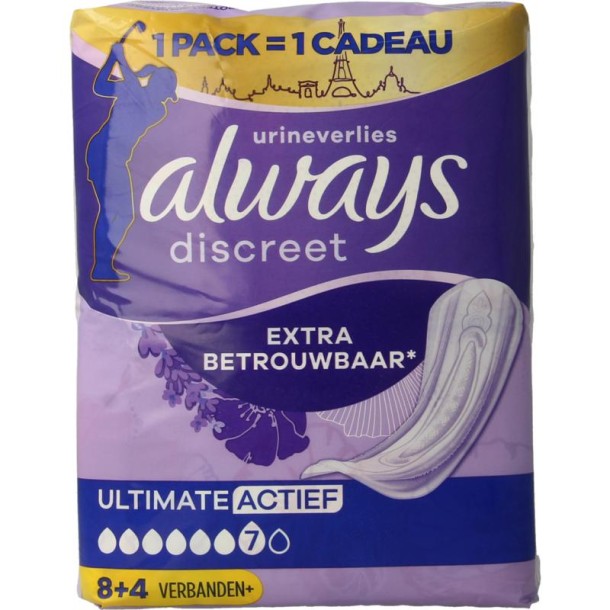 Always Discreet ultimate active (12 Stuks)