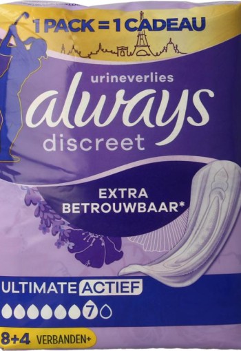 Always Discreet ultimate active (12 Stuks)