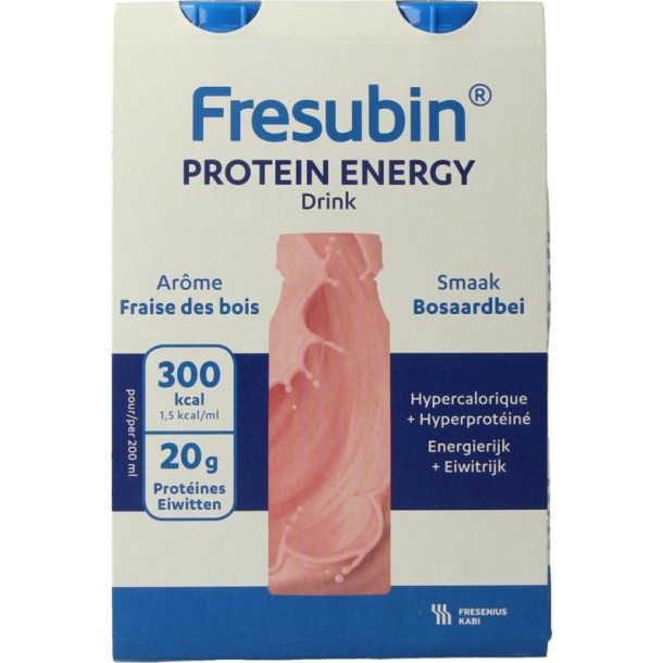 Fresubin Protein bosaardbei 200ml (4 Stuks)