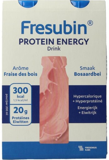 Fresubin Protein bosaardbei 200ml (4 Stuks)
