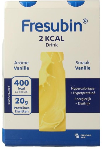 Fresubin 2Kcal drink vanille 200ml (4 Stuks)