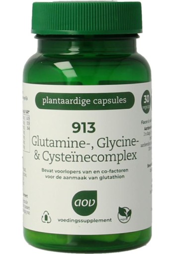 AOV 913 Glutamine glycine & cysteine complex (30 Vegetarische capsules)