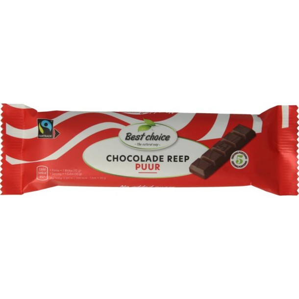 Bountiful Chocolade reep puur zonder toegevoegde suiker (50 Gram)
