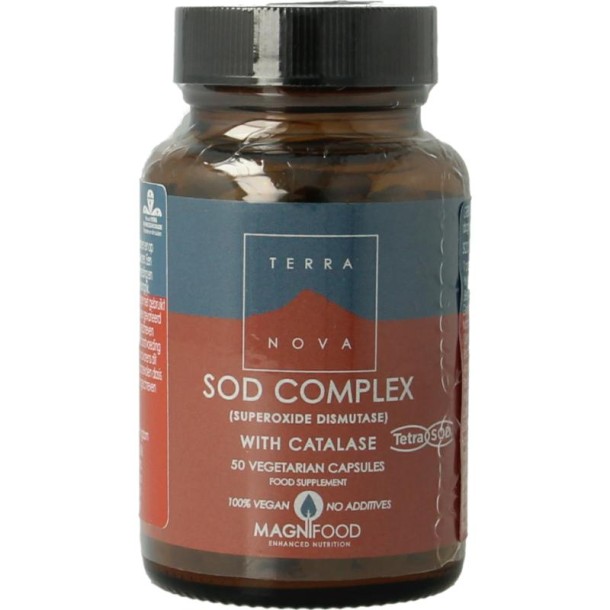 Terranova SOD Complex met catalase (50 Vegetarische capsules)